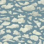 House of Hackney Stratus Wallpaper in Sky House of Hackney Stratus wallpaper in Sky, the Stratus design in sky