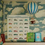 House of Hackney Stratus Wallpaper in Sky House of Hackney Stratus wallpaper in Sky, the Stratus design in sky
