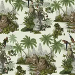 House of Hackney Sumatra wallpaper in Multi, foliage and animal markings in multi