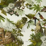 House of Hackney Sumatra wallpaper in Multi, foliage and animal markings in multi