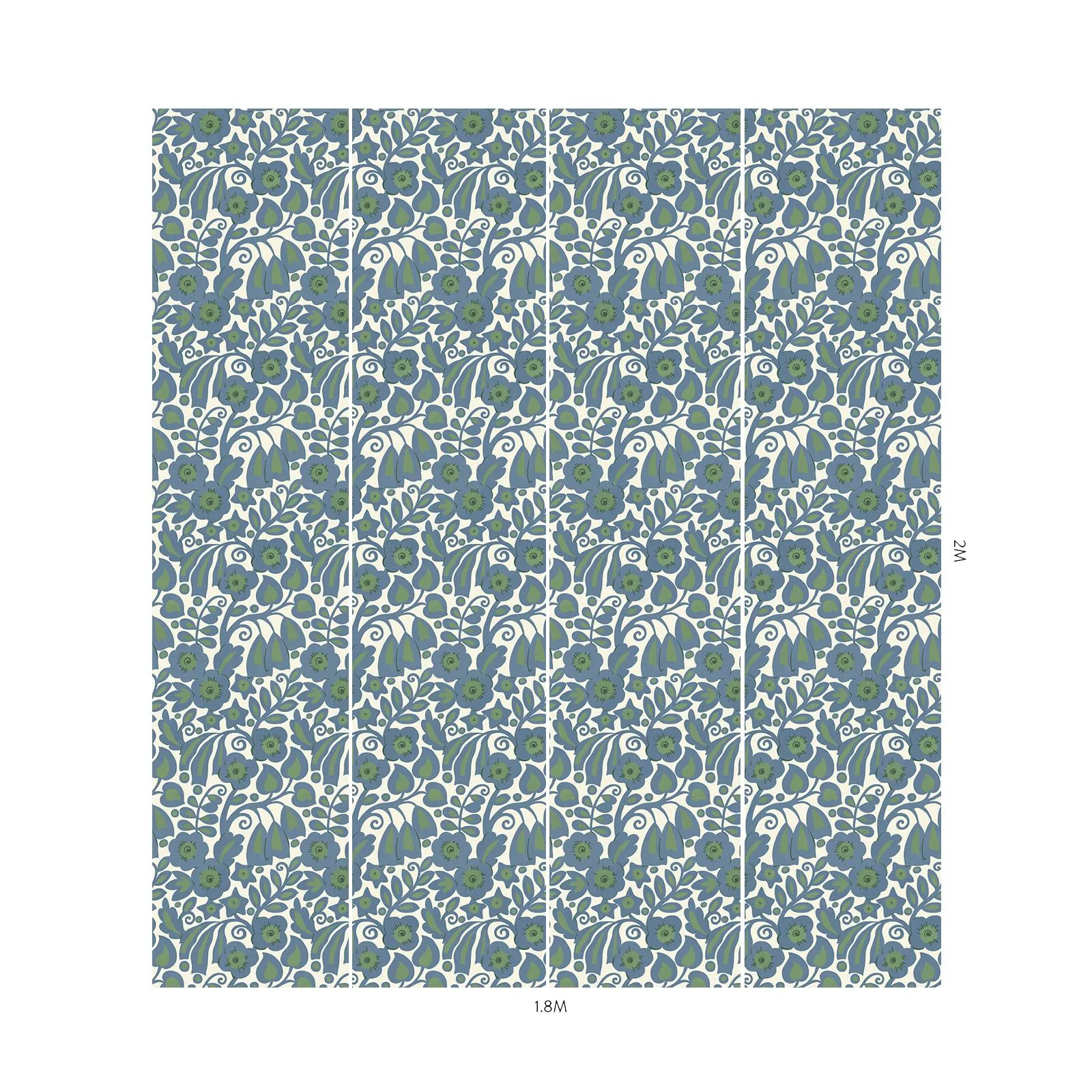 House of Hackney Sylvester wallpaper in Delphinium, the Sylvester design in delphinium