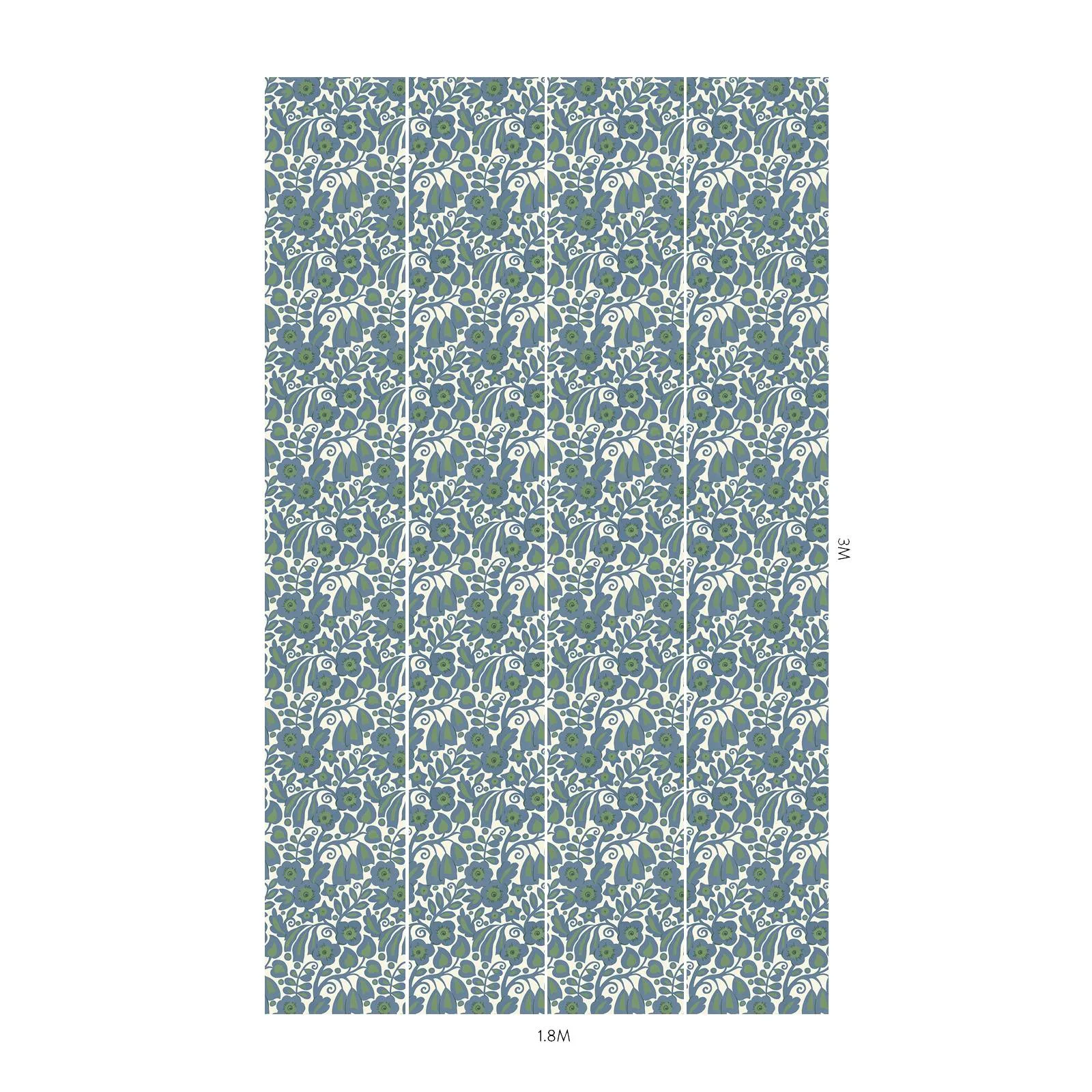 House of Hackney Sylvester wallpaper in Delphinium, the Sylvester design in delphinium