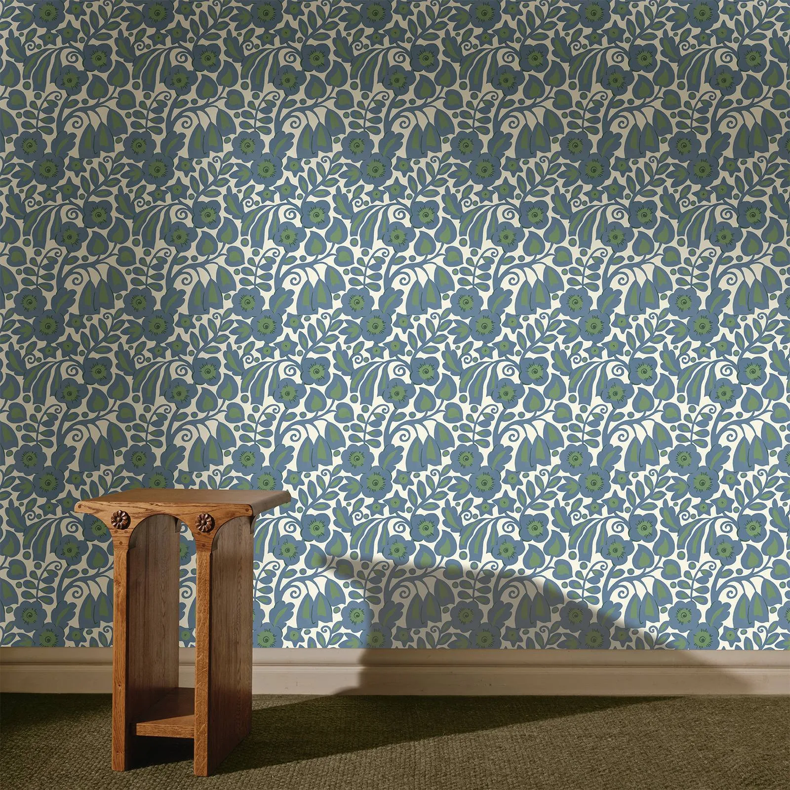 House of Hackney Sylvester wallpaper in Delphinium, the Sylvester design in delphinium