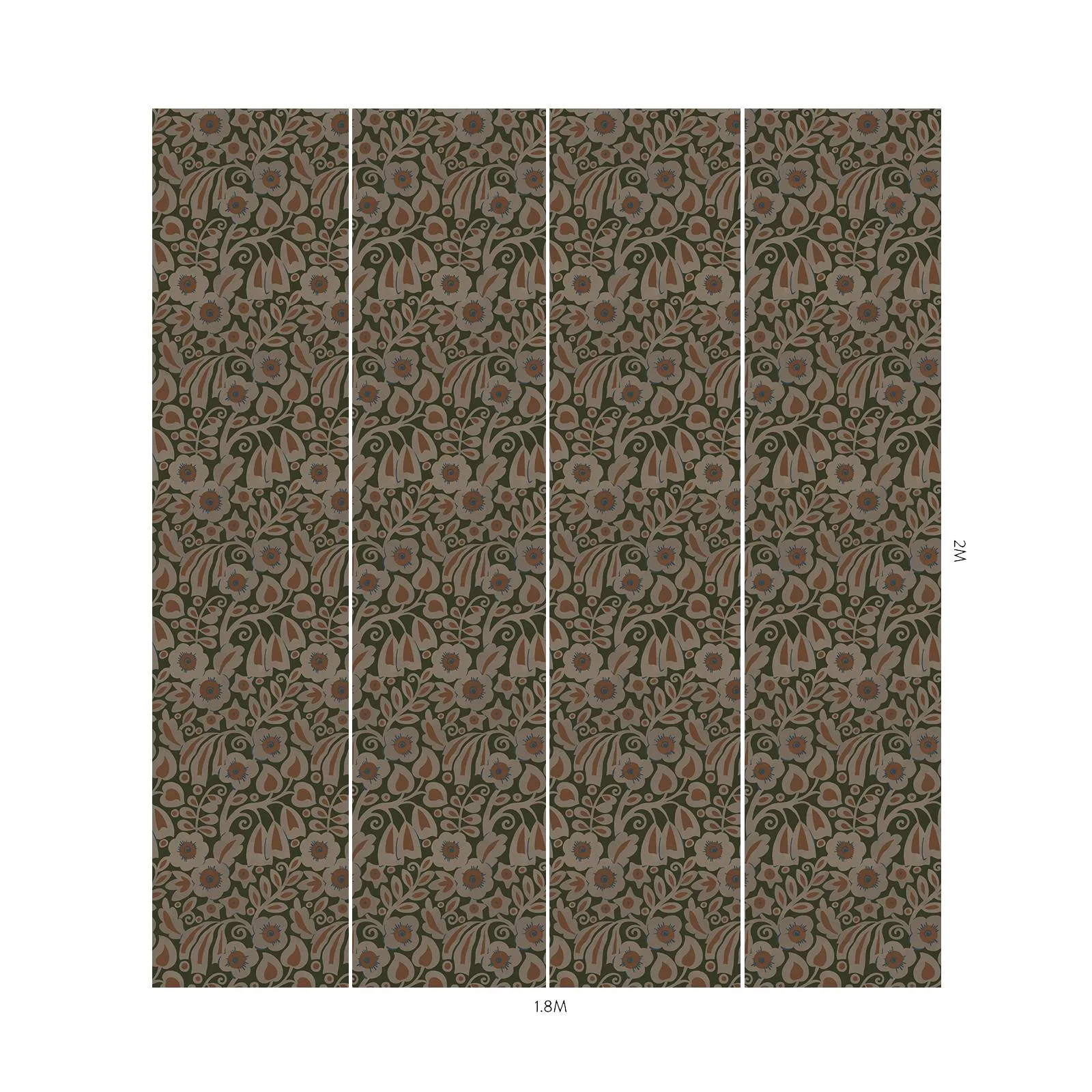 House of Hackney Sylvester wallpaper in Jasper, the Sylvester design in jasper