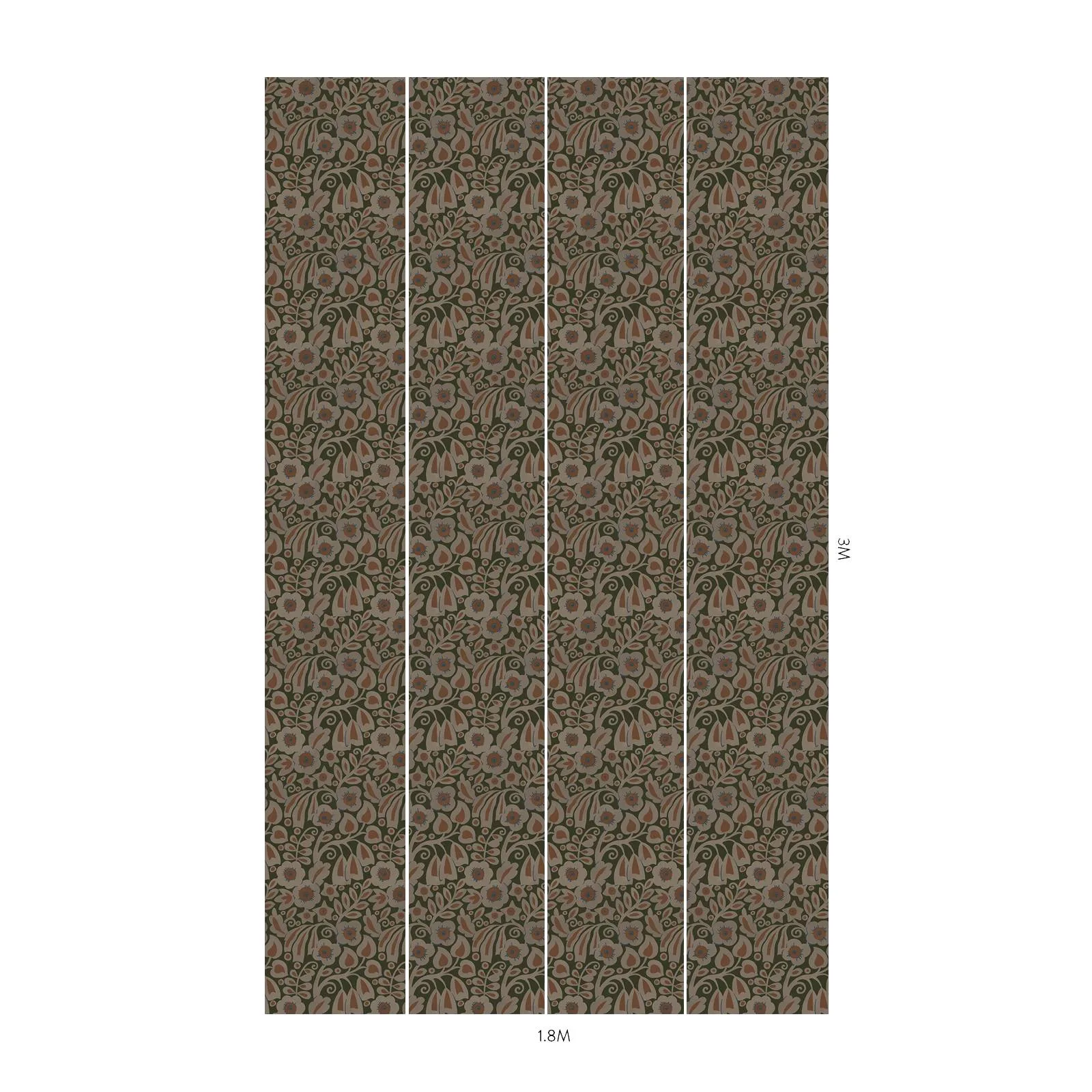 House of Hackney Sylvester wallpaper in Jasper, the Sylvester design in jasper