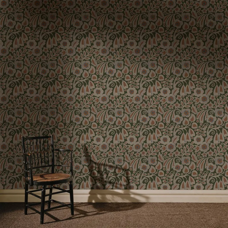 House of Hackney Sylvester wallpaper in Jasper, the Sylvester design in jasper
