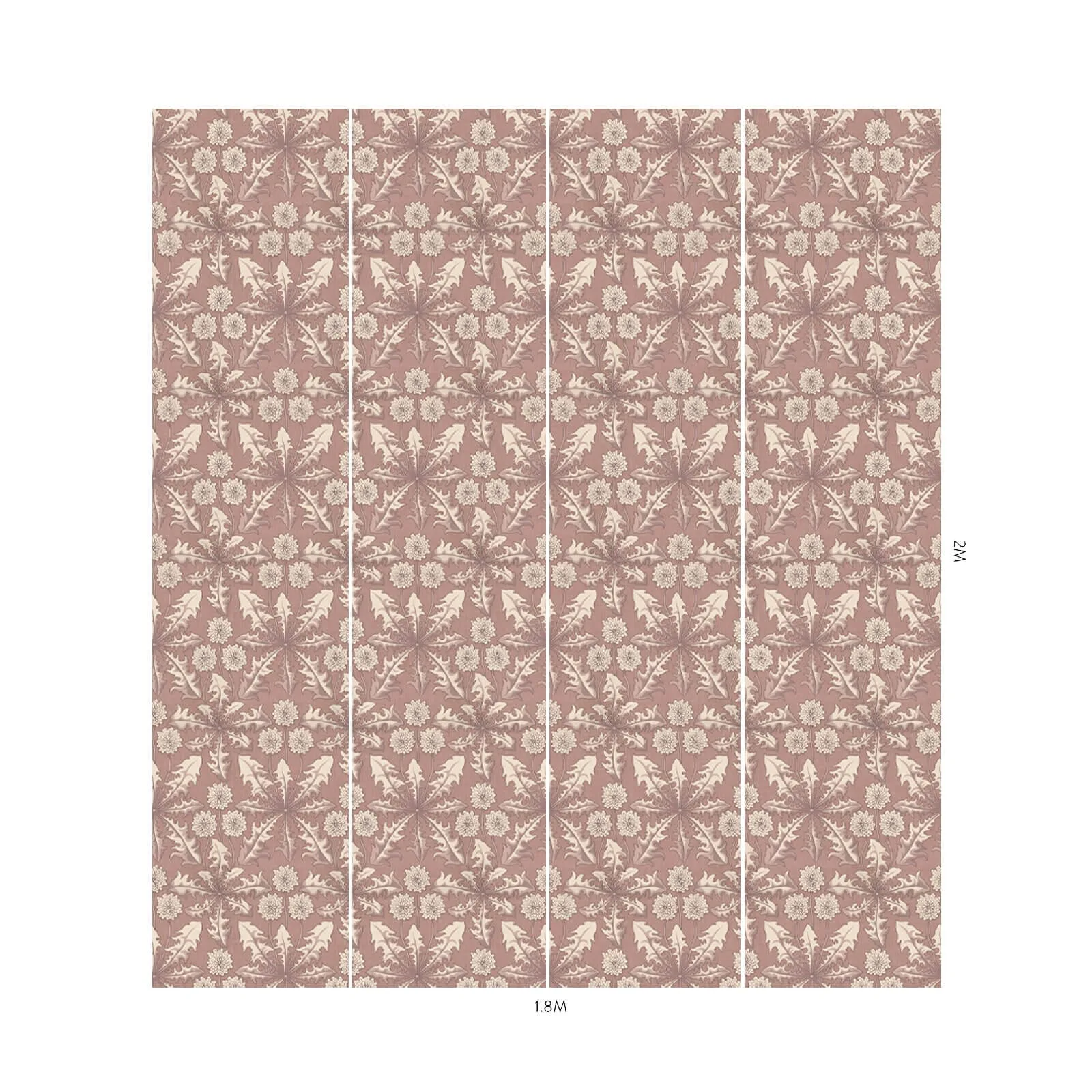 House of Hackney Taraxa wallpaper in Cosmos, blooms and foliage in cosmos