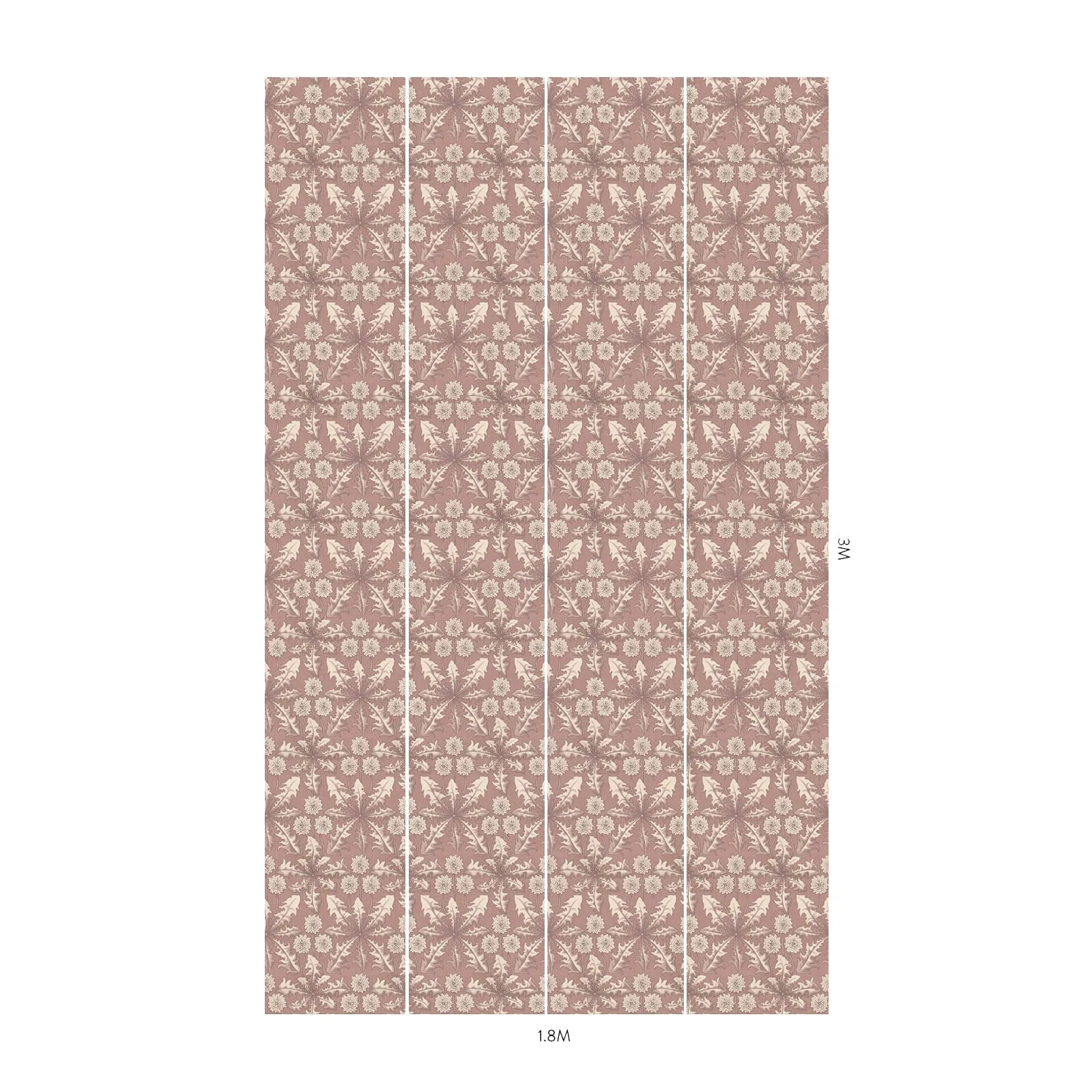 House of Hackney Taraxa wallpaper in Cosmos, blooms and foliage in cosmos