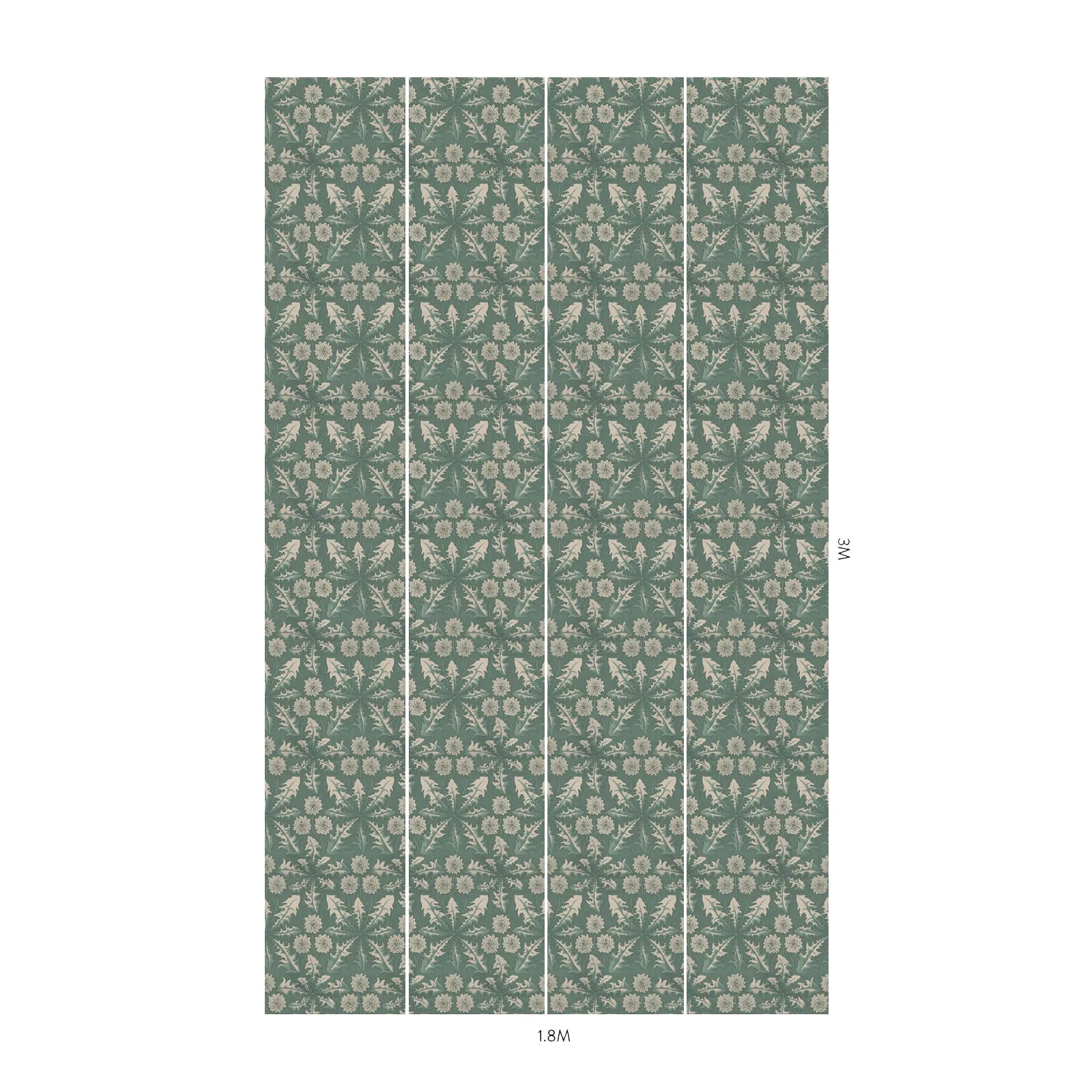 House of Hackney Taraxa Wallpaper in Euphorbia House of Hackney Taraxa wallpaper in Euphorbia, foliage and geometric forms in euphorbia