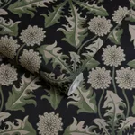 House of Hackney Taraxa wallpaper in Noir, blooms and foliage in noir