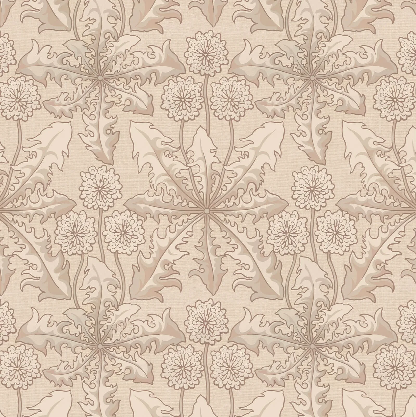 House of Hackney Taraxa wallpaper in Phlox, blooms and foliage in phlox