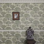 House of Hackney Trees Please Wallpaper in Ecru House of Hackney Trees Please wallpaper in Ecru, foliage and geometric forms in ecru