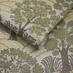 House of Hackney Trees Please Wallpaper in Ecru House of Hackney Trees Please wallpaper in Ecru, foliage and geometric forms in ecru