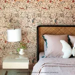 House of Hackney Trematonia Wallpaper in Ecru House of Hackney Trematonia wallpaper in Ecru, serpents and foliage in ecru