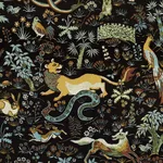 House of Hackney Trematonia Wallpaper in Onyx House of Hackney Trematonia wallpaper in Onyx, serpents and foliage in onyx