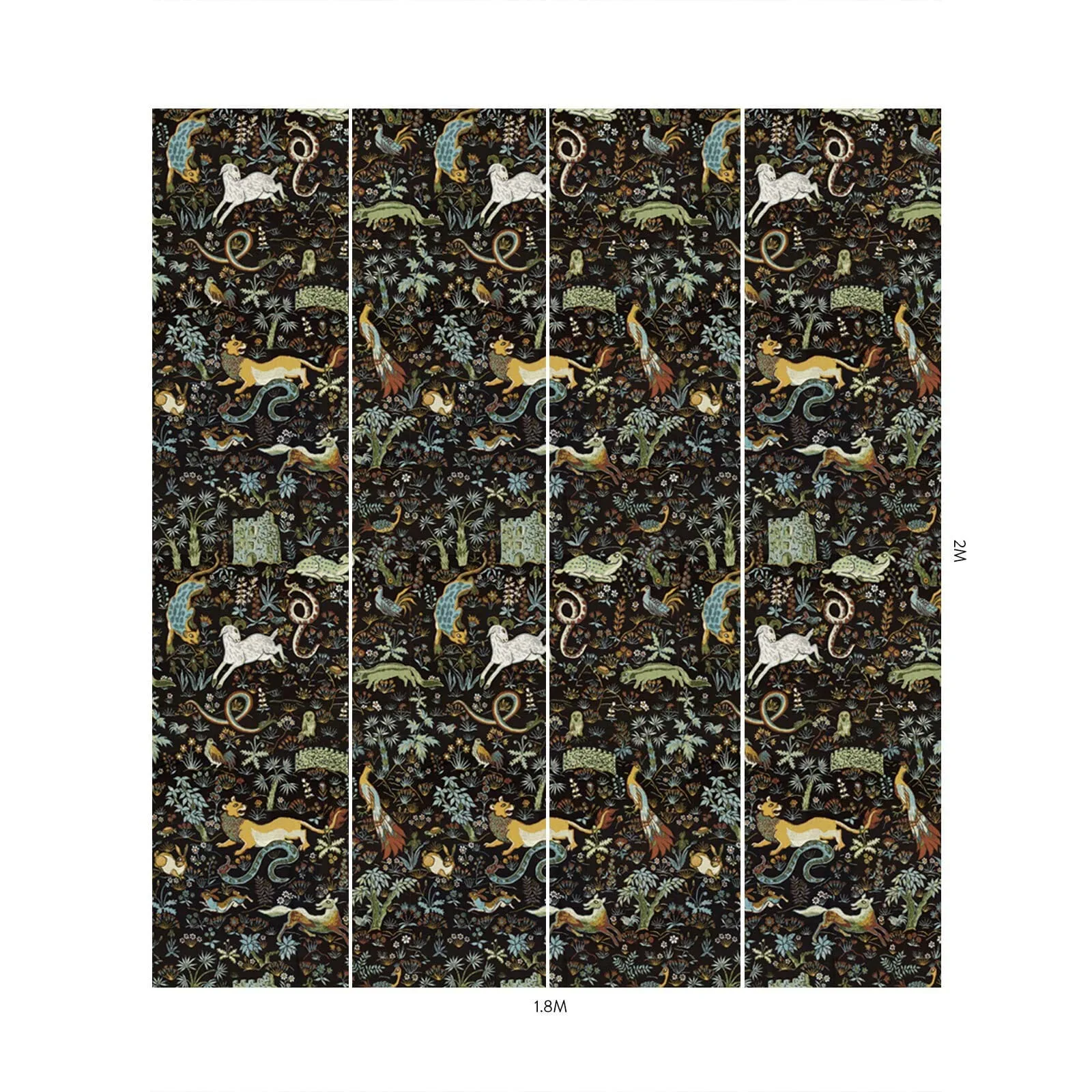 House of Hackney Trematonia Wallpaper in Onyx House of Hackney Trematonia wallpaper in Onyx, serpents and foliage in onyx