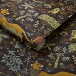 House of Hackney Trematonia Wallpaper in Onyx House of Hackney Trematonia wallpaper in Onyx, serpents and foliage in onyx