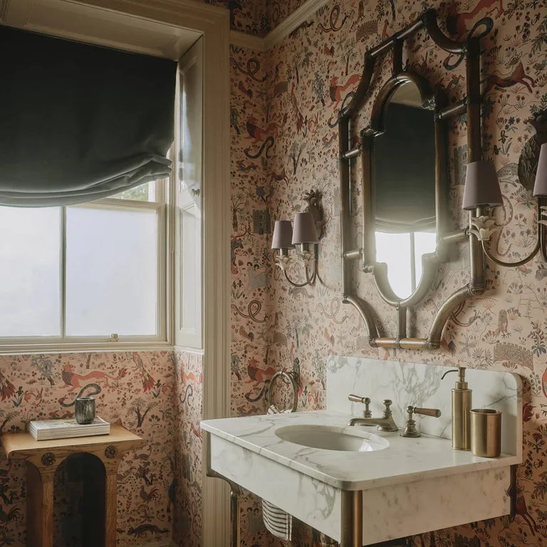 House of Hackney Trematonia wallpaper in Tourmaline, serpents and foliage in tourmaline