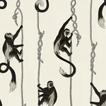 House of Hackney Troop wallpaper in Birch, animal markings and geometric forms in birch