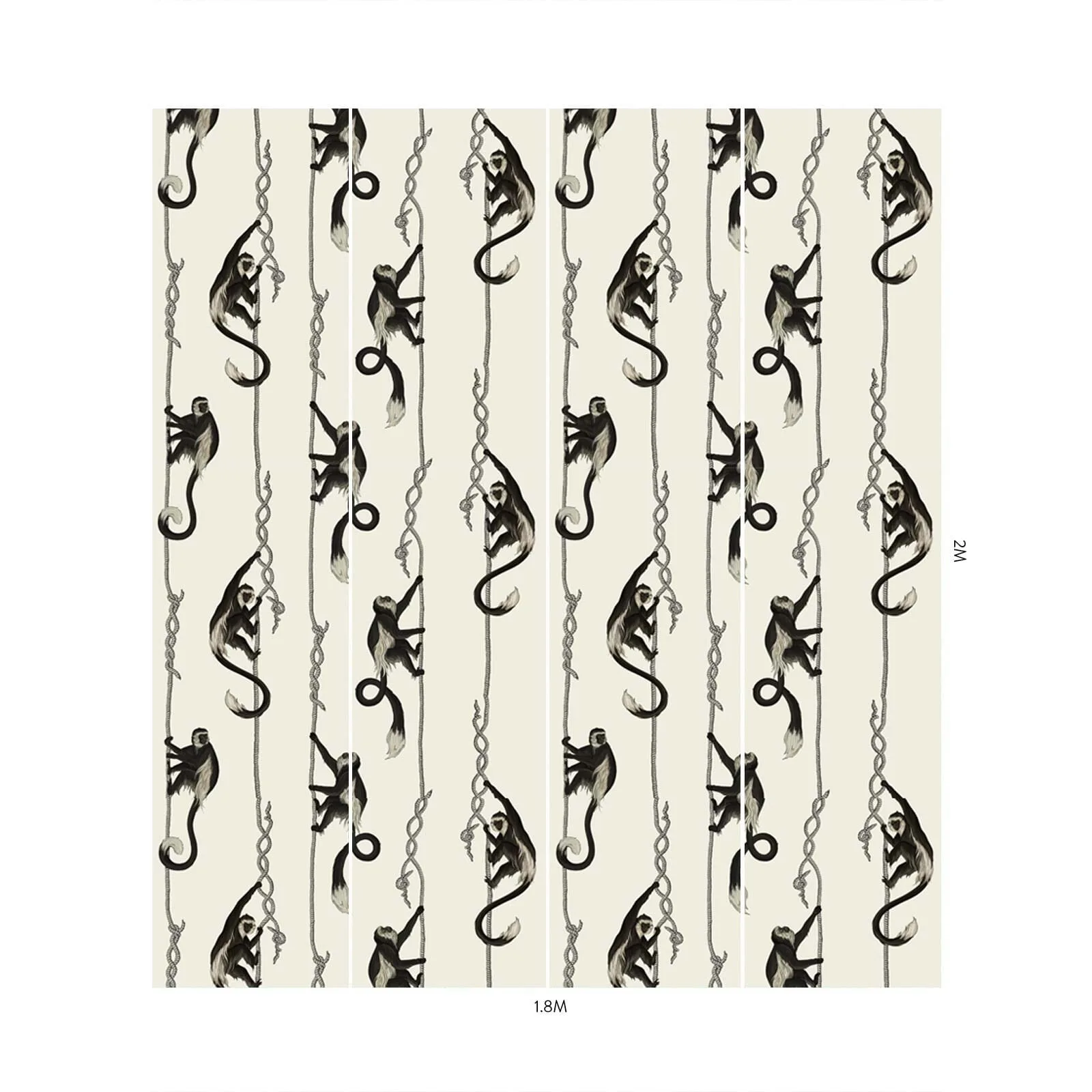 House of Hackney Troop wallpaper in Birch, animal markings and geometric forms in birch