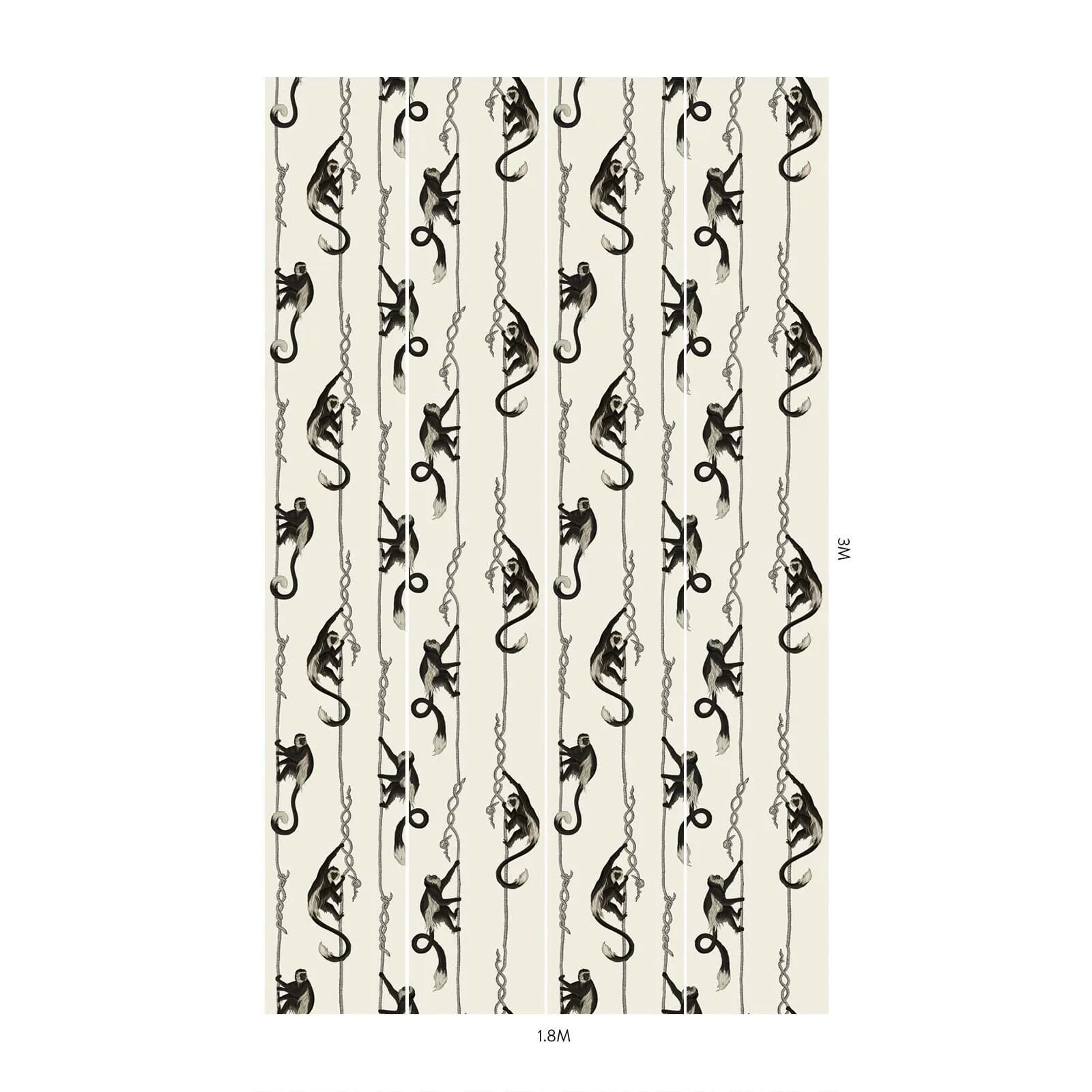 House of Hackney Troop wallpaper in Birch, animal markings and geometric forms in birch
