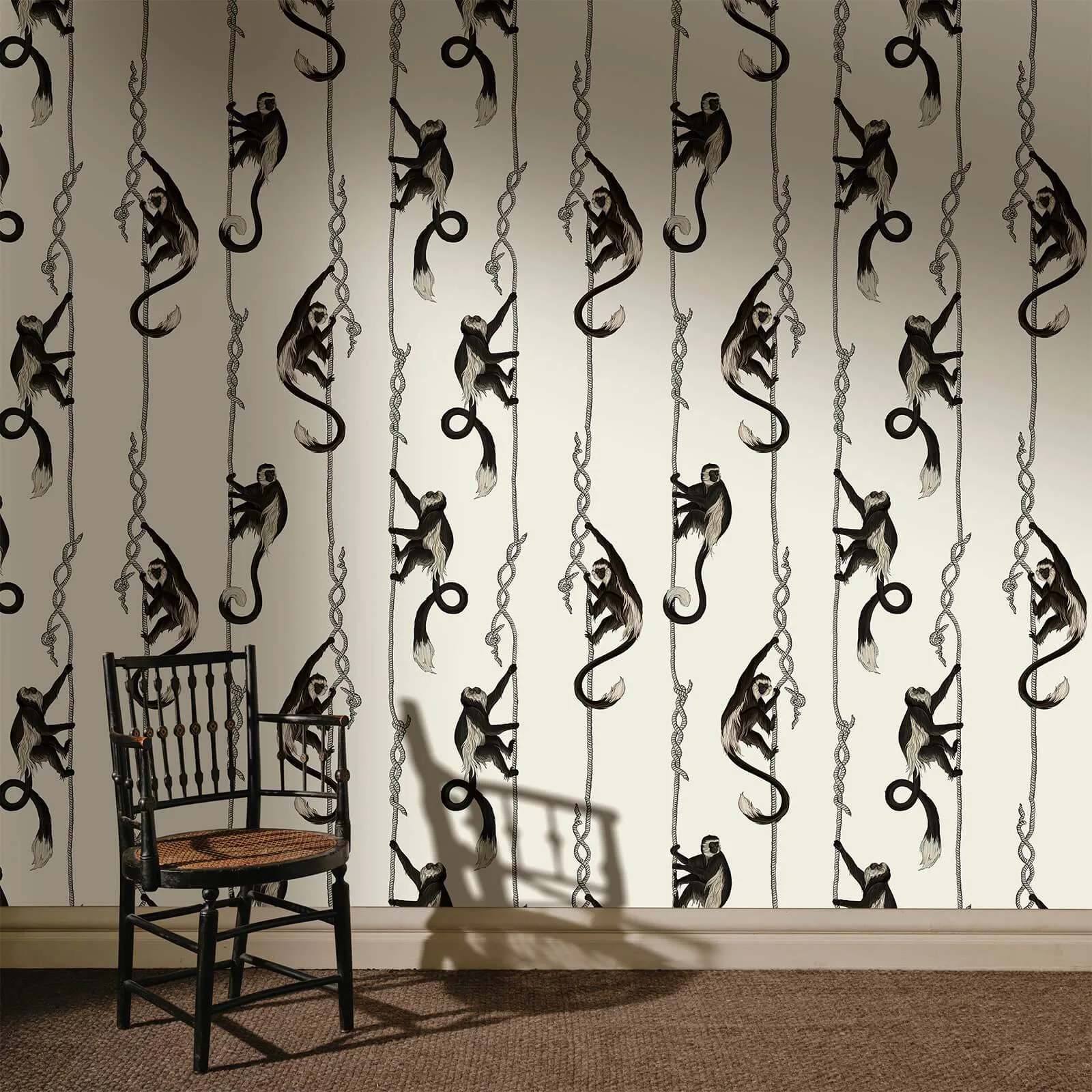 House of Hackney Troop wallpaper in Birch, animal markings and geometric forms in birch