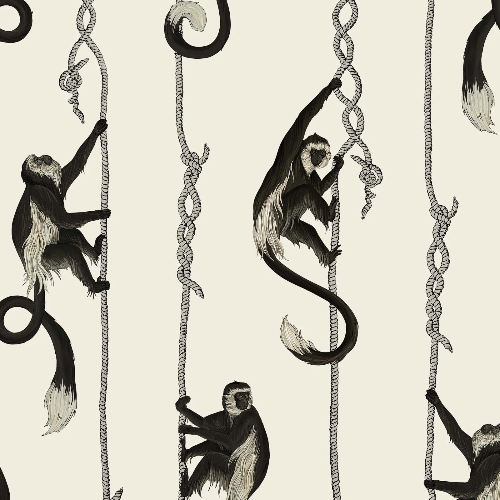 House of Hackney Troop wallpaper in Birch, animal markings and geometric forms in birch