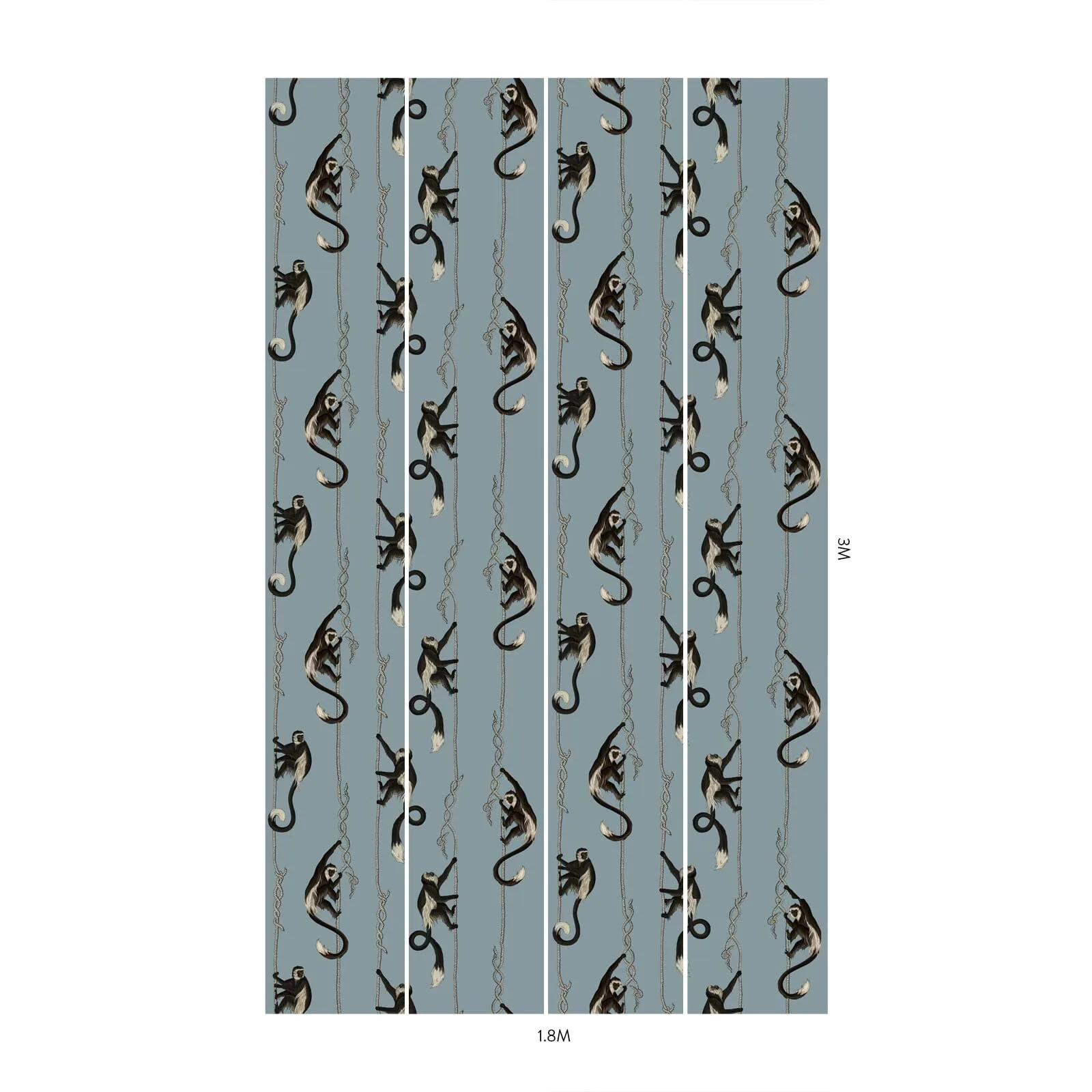 House of Hackney Troop Wallpaper in Dusk House of Hackney Troop wallpaper in Dusk, animal markings in dusk