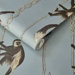 House of Hackney Troop Wallpaper in Dusk House of Hackney Troop wallpaper in Dusk, animal markings in dusk
