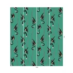 House of Hackney Troop wallpaper in Parakeet Green, animal markings and geometric forms in green