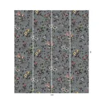 House of Hackney Tulipa Wallpaper in Grey House of Hackney Tulipa wallpaper in Grey, blooms and foliage in grey