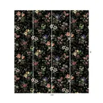 House of Hackney Tulipa wallpaper in Onyx, blooms and foliage in onyx