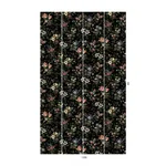 House of Hackney Tulipa wallpaper in Onyx, blooms and foliage in onyx