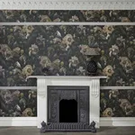 House of Hackney Umbra wallpaper in Verde, blooms and foliage in verde