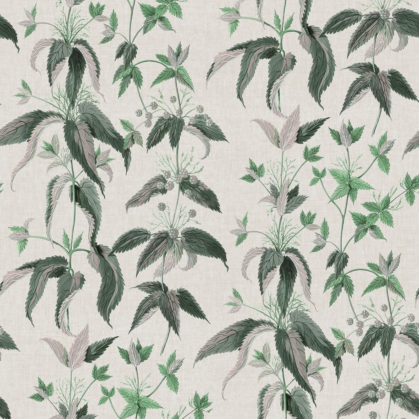 House of Hackney Urtica wallpaper in Cirrus, foliage in cirrus