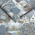 House of Hackney Utopia wallpaper in Autumn, foliage and geometric forms in autumn