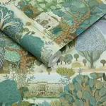 House of Hackney Utopia Wallpaper in Spring House of Hackney Utopia wallpaper in Spring, foliage in spring