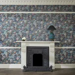 House of Hackney Vespertine Wallpaper in Apatite House of Hackney Vespertine wallpaper in Apatite, blooms and foliage in apatite