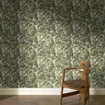 House of Hackney Vespertine Wallpaper in Ecru House of Hackney Vespertine wallpaper in Ecru, blooms and foliage in ecru
