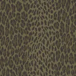 House of Hackney Wild Card wallpaper in Laurustine, blooms and animal markings in rust