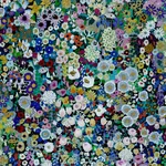 House of Hackney Woodstock Wallpaper in Meadow House of Hackney Woodstock wallpaper in Meadow, blooms and foliage in meadow