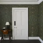 House of Hackney Zanjan Wallpaper in Juniper Green House of Hackney Zanjan wallpaper in Juniper Green, geometric forms in green