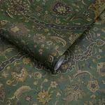House of Hackney Zanjan Wallpaper in Juniper Green House of Hackney Zanjan wallpaper in Juniper Green, geometric forms in green
