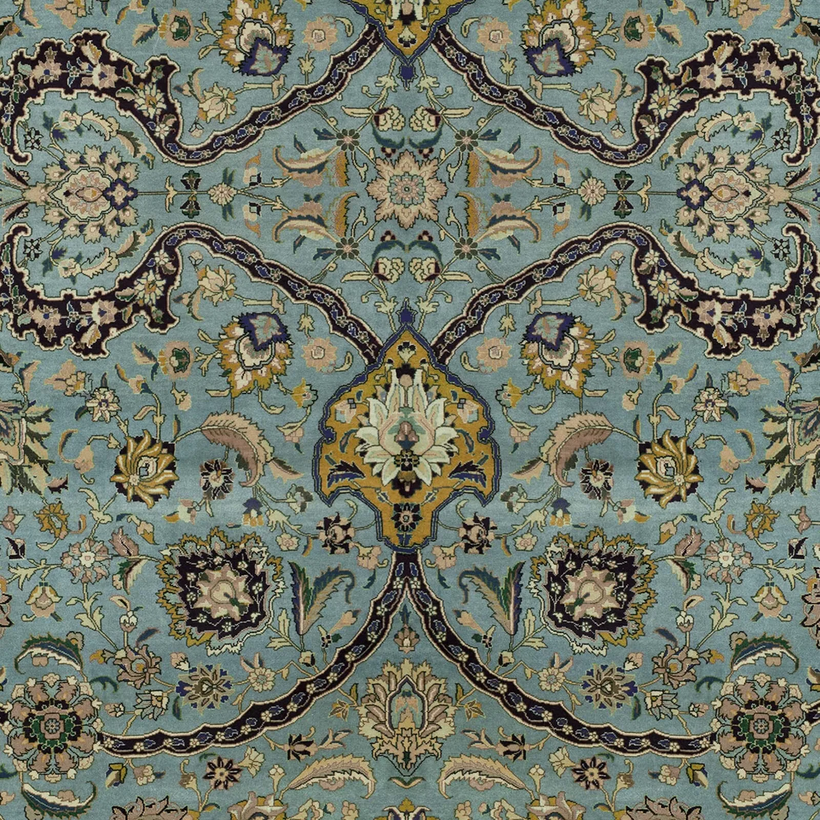 House of Hackney Zanjan wallpaper in Sapphire, geometric forms in sapphire