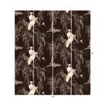 House of Hackney Zeus Wallpaper in Carob House of Hackney Zeus wallpaper in Carob, birds and trees in carob
