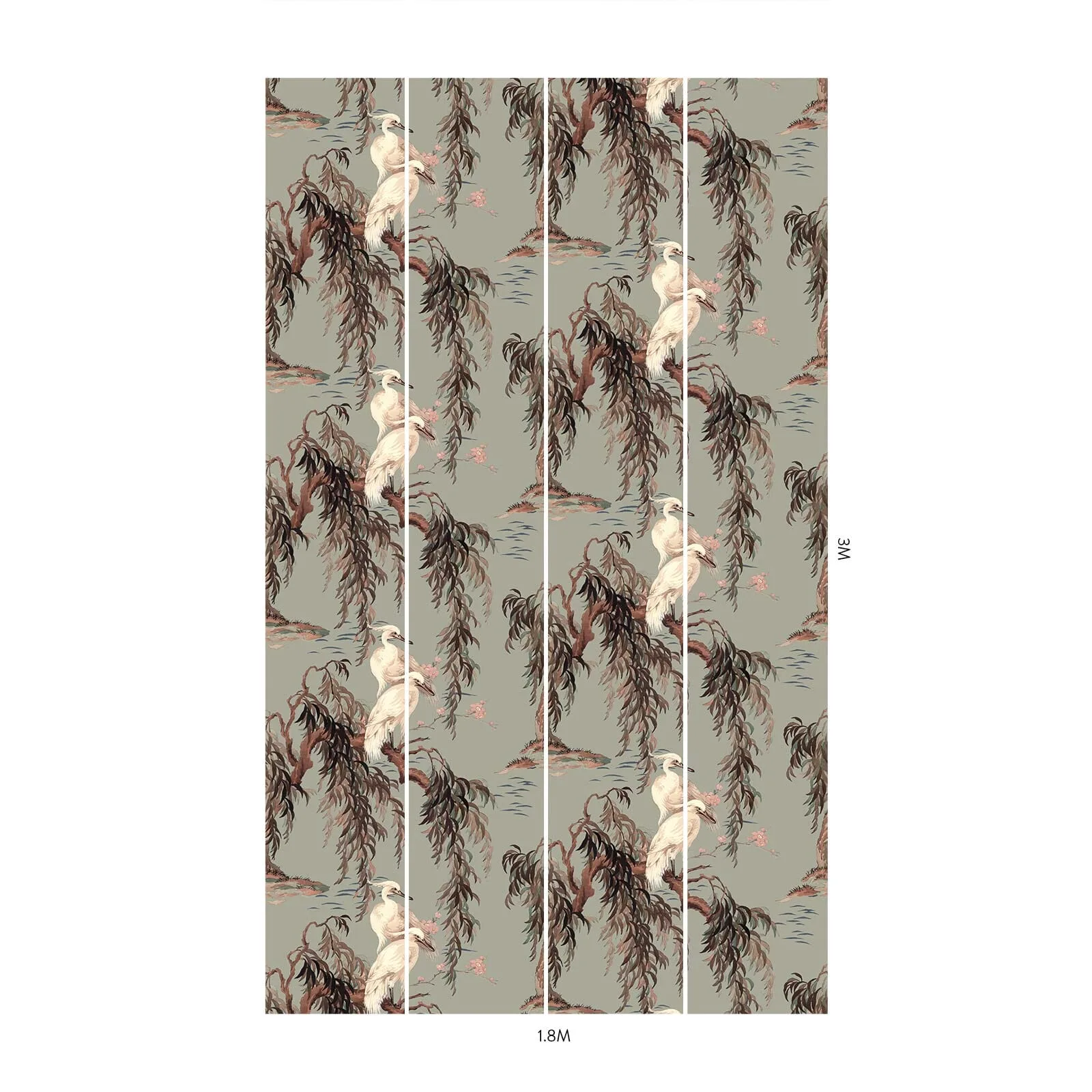 House of Hackney Zeus Wallpaper in Eau De Nil House of Hackney Zeus wallpaper in Eau De Nil, blooms and foliage in eau de nil