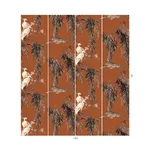 House of Hackney Zeus Wallpaper in Tobacco House of Hackney Zeus wallpaper in Tobacco, foliage and birds in tobacco