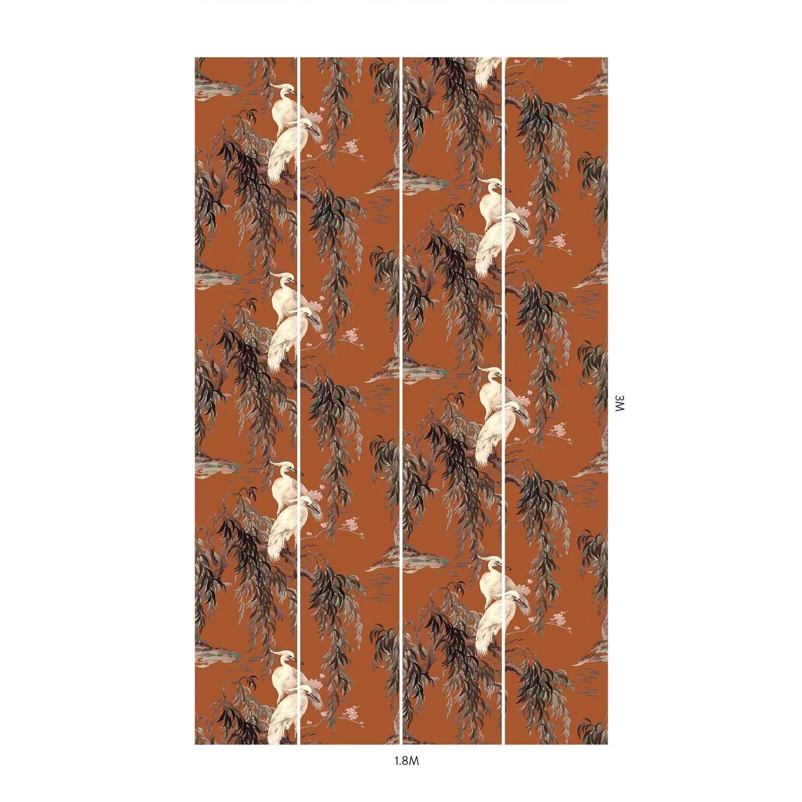 House of Hackney Zeus Wallpaper in Tobacco House of Hackney Zeus wallpaper in Tobacco, foliage and birds in tobacco