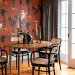 House of Hackney Zeus Wallpaper in Tobacco House of Hackney Zeus wallpaper in Tobacco, foliage and birds in tobacco