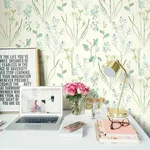 Inspired by Color Alpine Botanical - White Wallpaper | Buy Online Inspired by Color Alpine Botanical wallpaper, color White, SKU NR1566